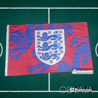 Футбольный флаг England National Team, размер 150х90см, в отличном состоянии. . фото 1