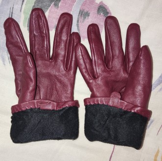 Кожаные перчатки Marks&Spencer, размер-L, ширина-9см, длина-23см, средний па. . фото 6