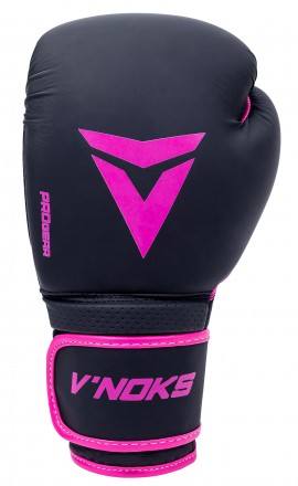 
Боксерські рукавички V`Noks Ultima Black Fuxia Рукавички виготовлені в комбінац. . фото 3