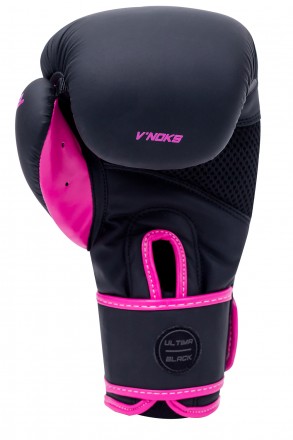 
Боксерські рукавички V`Noks Ultima Black Fuxia Рукавички виготовлені в комбінац. . фото 4