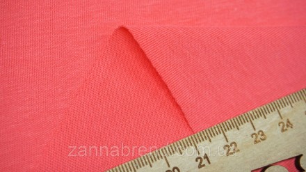  Ткань стрейч-кулир (Супрем) цвет розово-персиковый - легкое, мягкое, прочное, э. . фото 3