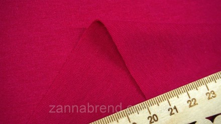  Ткань стрейч-кулир (Супрем) цвет малиновый - легкое, мягкое, прочное, эластично. . фото 3
