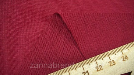  Ткань стрейч-кулир (Супрем) цвет бордовый - легкое, мягкое, прочное, эластичное. . фото 3