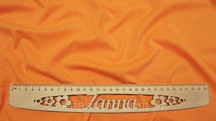  Ткань стрейч-кулир (Супрем) цвет светло-оранжевый - легкое, мягкое, прочное, эл. . фото 4