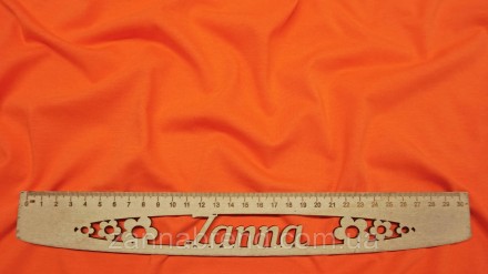 Ткань стрейч-кулир (Супрем) цвет оранжевый - легкое, мягкое, прочное, эластично. . фото 4