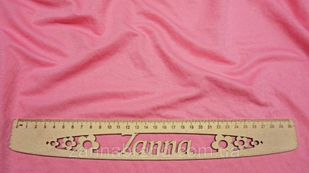  Ткань футболочная Лакоста с эффектом легкой жатки (вискозный трикотаж) цвет роз. . фото 4