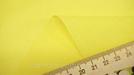  Ткань батист цвет желтый - тонкий и легкий хлопчатобумажный материал, нежный и . . фото 3