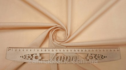 Ткань батист цвет бежевый - тонкий и легкий хлопчатобумажный материал, нежный и. . фото 2