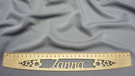  Ткань дайвинг цвет серый (ширина 180 см) - эластичная, мягкая, плотная, приятна. . фото 2