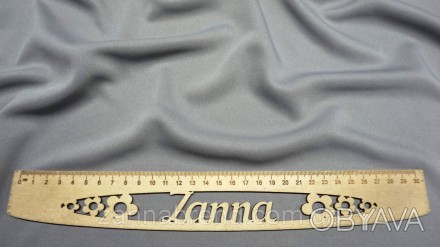  Ткань дайвинг цвет серый (ширина 180 см) - эластичная, мягкая, плотная, приятна. . фото 1