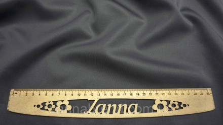  Ткань дайвинг цвет темно-серый (ширина 185 см) - эластичная, мягкая, плотная, п. . фото 2