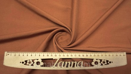  Ткань бенгалин-джинс стрейч цвет светло-коричневый - является красивой, практич. . фото 2