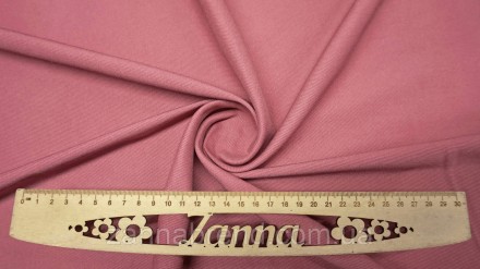  Ткань бенгалин-джинс стрейч цвет дымчатая роза - является красивой, практичной . . фото 2
