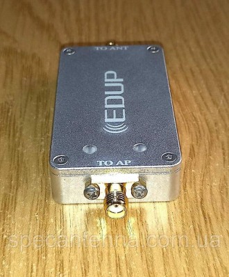 Усилитель сигнала 2,4 ГГц 4 Вт (36 дБм), оригинал EDUP EP-AB018 с антенной панел. . фото 7
