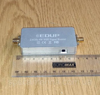 Усилитель сигнала 2,4 ГГц 4 Вт (36 дБм), оригинал EDUP EP-AB018 с антенной панел. . фото 5