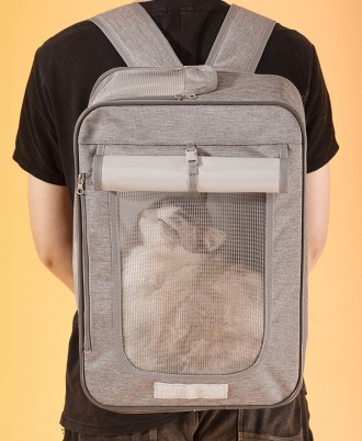  Рюкзак-переноска для собак и кошек отлично подходит для домашних питомцев мален. . фото 8