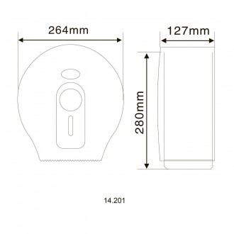 Диспенсер (утримувач) туалетного паперу 
Технічні характеристики:
Артикул - 14.2. . фото 5