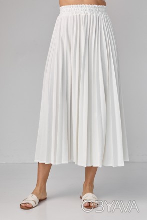 Элегантная и модная юбка-плиссе длинной миди станет стильным дополнением к вашем. . фото 1