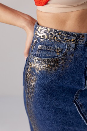 Эта длинная джинсовая юбка - настоящее воплощение стиля и элегантности. Она имее. . фото 5