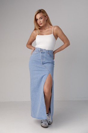 Коллекция юбок от LUREX пополнилась стильной новиной - длинной джинсовой юбкой с. . фото 7