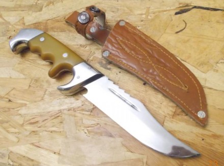 Охотничий нож финка, тип "зона" СССР 1970-80е гг. дл.кл.144 мм. . фото 4