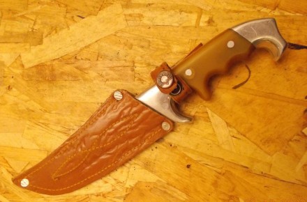 Охотничий нож финка, тип "зона" СССР 1970-80е гг. дл.кл.144 мм. . фото 3