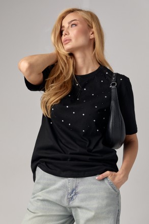 Эта женская трикотажная футболка станет ярким и стильным элементом вашего гардер. . фото 8