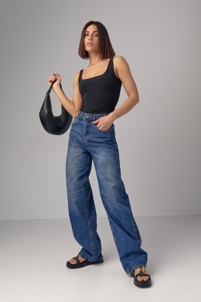 Женские джинсы Skater с высокой посадкой - это оригинальная модель, которая позв. . фото 4