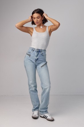 Женские джинсы с высокой посадкой - это стильный и удобный выбор для создания мо. . фото 4