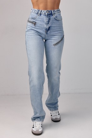 Женские джинсы с высокой посадкой - это стильный и удобный выбор для создания мо. . фото 2