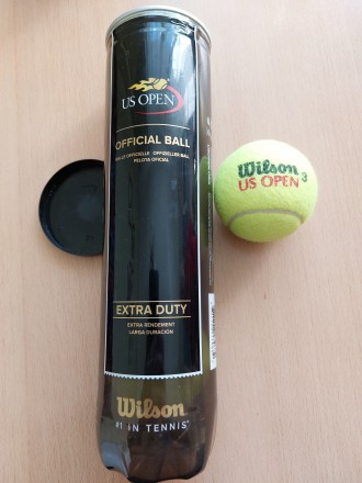 Теннисные мячи WILSON US OPEN SS15 (WRT 116200). 
    Мячи высочайшей функциона. . фото 3