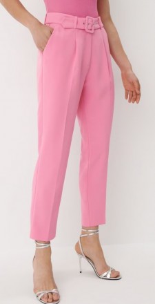 Елегантні рожеві штани від відомого бренду Mohito. Ці штани мають високу посадку. . фото 2