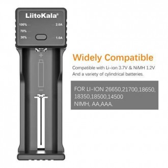 LiitoKala Lii-100C — універсальний одноканальний зарядний пристрій для NiCd, NiM. . фото 5