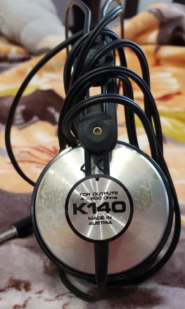 навушники 80х оригінал АКГ К140 звук цінувачам, гарний стан, є несуттєві сліди к. . фото 2