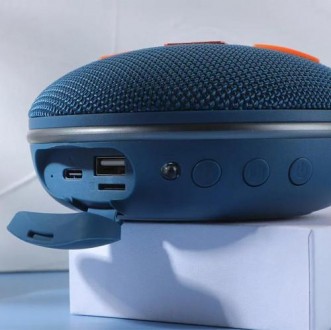 Bluetooth-колонка TG648, з функцією speakerphone, радіо, blue. . фото 4