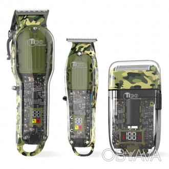 Набор машинок TICO Professional 100438 Military замечательный набор для стрижки . . фото 1