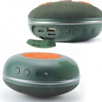 Bluetooth-колонка TG648, з функцією speakerphone, радіо, green. . фото 3