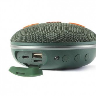 Bluetooth-колонка TG648, з функцією speakerphone, радіо, green. . фото 6