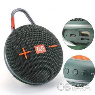 Bluetooth-колонка TG648, з функцією speakerphone, радіо, green. . фото 1
