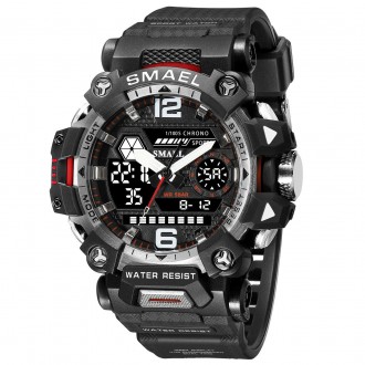 Цифровий годинник SMAEL New Style 8072MC, водонепроникний подвійний циферблат
 Ц. . фото 3