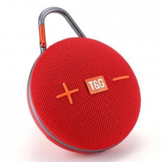 Bluetooth-колонка TG648, з функцією speakerphone, радіо, red. . фото 2
