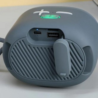 Bluetooth-колонка TG662, з функцією speakerphone, радіо, grey. . фото 4
