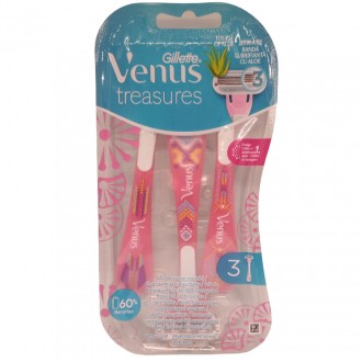 Одноразові станки для гоління Gillette Venus Treasures забезпечують гладке голін. . фото 2