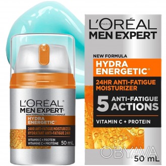 Инновационный увлажняющий крем для лица L'Oreal Paris Men Expert Hydra Energetic. . фото 1