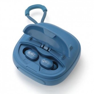 Bluetooth-колонка з навушниками TG813, з функцією speakerphone, радіо, blue. . фото 3