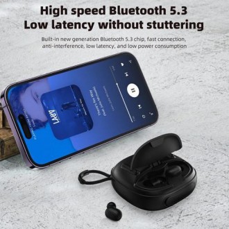 Bluetooth-колонка з навушниками TG813, з функцією speakerphone, радіо, black. . фото 8