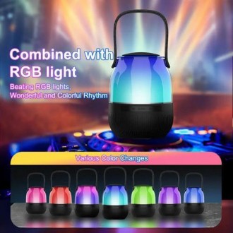 Bluetooth-колонка з RGB-підсвіткою XM-A68, мікрофон. . фото 6