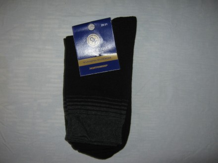 Шкарпетки чоловічі чорні розмір 29-31 (44-46) універсальний. Виробник м. Ж. . фото 7
