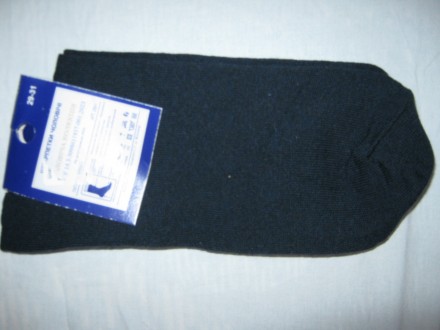 Шкарпетки чоловічі темно-синього (майже чорного) кольору з сірими смужками вгорі. . фото 6