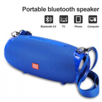 Bluetooth-колонка TG534, з функцією speakerphone, радіо, blue. . фото 2